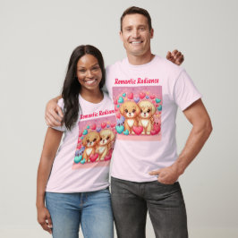 Romantiska kutygvalpar: Alla hjärtans Speciella T Shirt