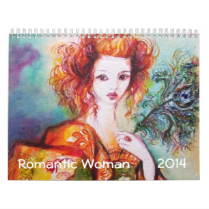 ROMANTISKA KVINPINTINGS 2014 FINE ART-SAMLING KALENDER