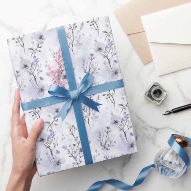 Romantiska lavendelblommor presentpapper (Gifting)