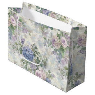 Romantiska lila rosa blommor bröllopsdusch