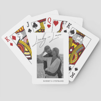 Romantiska "Lucky in Love" Fotospelkort Casinokort