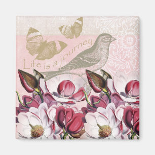 Romantiska Magnolias Magnet
