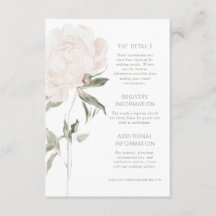Romantiska mjuka rosafärgade Peony-bröllopsdetalje