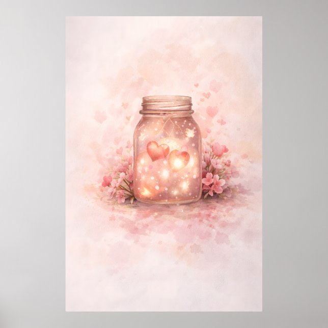Romantiska Murarhjärtan Poster (Framsidan)