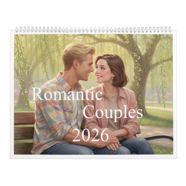 Romantiska Par 2026 Kalender 00B (Omslag)