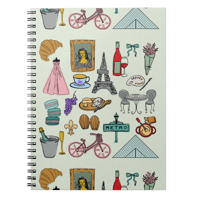 Romantiska Paris Anteckningsbok (Framsidan)