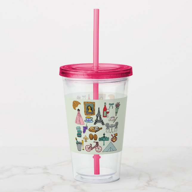Romantiska Paris Take Away Mugg (Framsida)