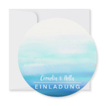 Romantiska Pastellfärger Inbjudningar fulla av fär