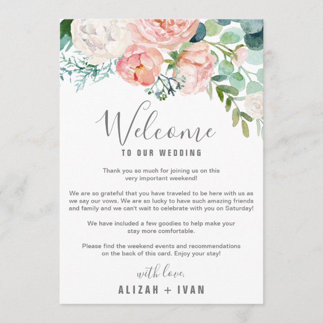 Romantiska pioner Välkomstbrev & Program (Framsida)