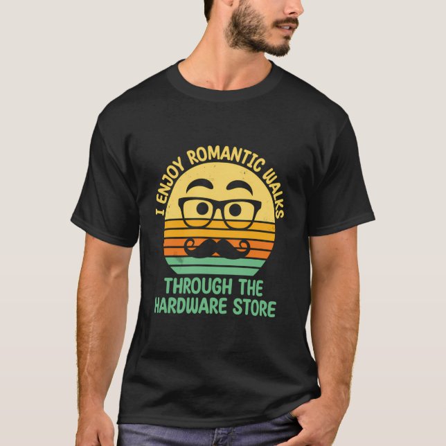 Romantiska promenader genom livsstilen pappa t shirt (Framsida)
