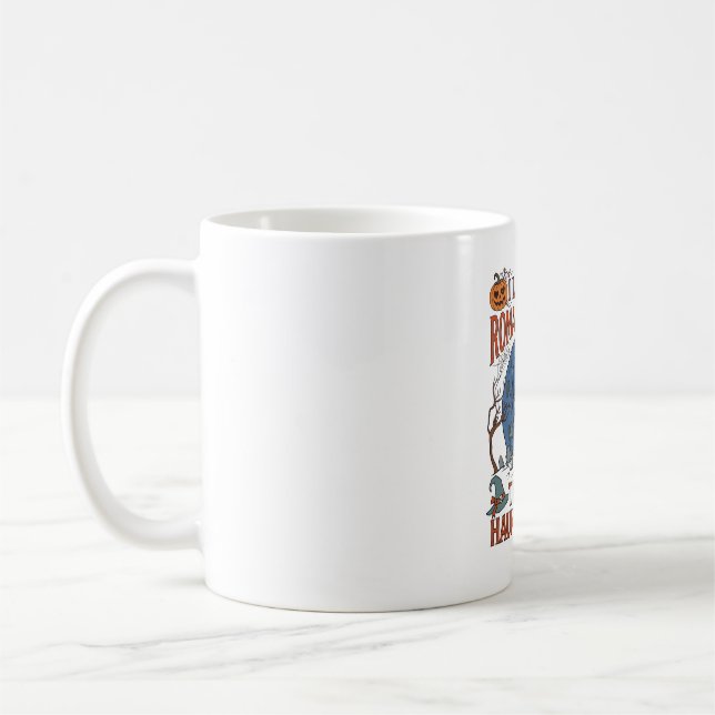 Romantiska promenader genom spökhus spökpumpa kaffemugg (Vänster)