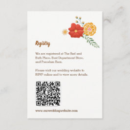 Romantiska rävar Blommigt Foliage Bröllop-hölje Tilläggskort