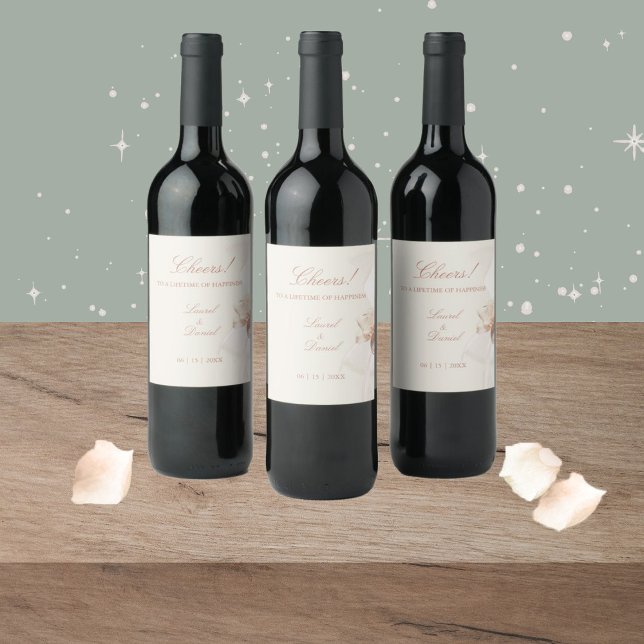 Romantiska Ro Vin-etiketter Vinflaska Etikett (Skapare uppladdad)