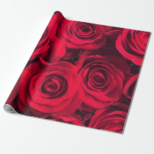 Romantiska röd ros presentpapper