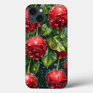 Romantiska röda rosor Elegant blommig gåva till he