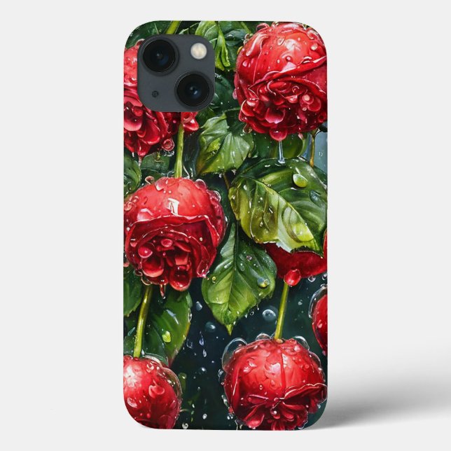 Romantiska röda rosor Elegant blommig gåva till he (Baksida)
