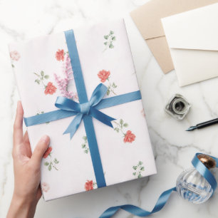 Romantiska röda rosor kärlek presentpapper