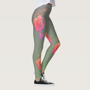 Romantiska Ros Leggings