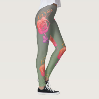 Romantiska Ros Leggings
