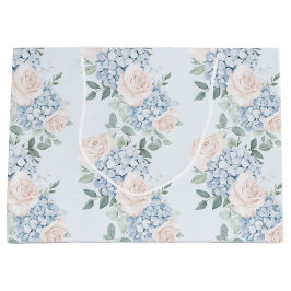 Romantiska rosa blå blommor bröllopsdusch