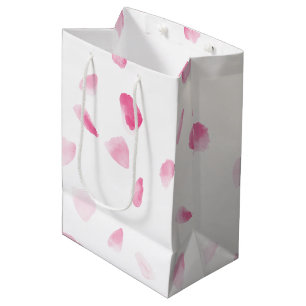 Romantiska Rosa Rosblad Blommig Bröllopsdusch