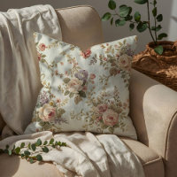 Romantiska Rosor & Vildblommor Vintage Girland