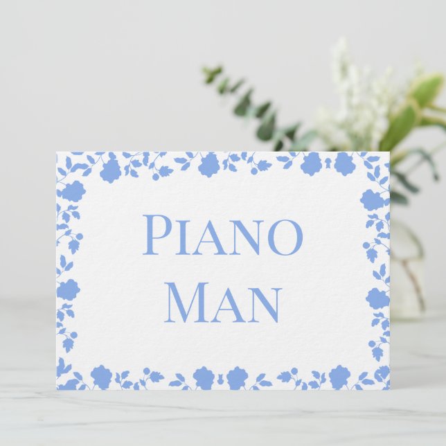 Romantiska Soft Söt Sång Namn Bord-kort Inbjudningar (Stående Fram)