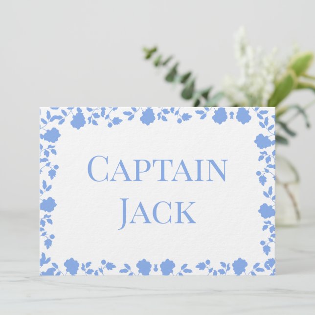 Romantiska Soft Söt Sång Namn Bord-kort Inbjudningar (Stående Fram)