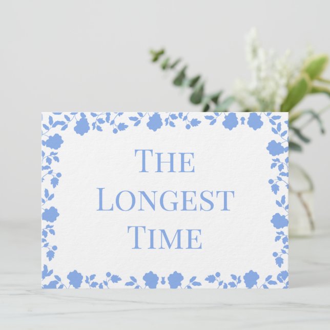 Romantiska Soft Söt Sång Namn Bord-kort Inbjudningar (Stående Fram)