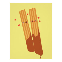 Romantiska spanska kronor med choklad perfect poster