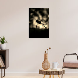 Romantiska stämningsfulla blommor – Botanisk bohof Poster
