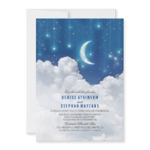 Romantiska stjärnor och inbjudan till Måne-bröllop