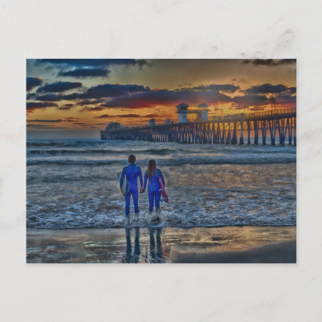 Romantiska surfare vykort (Framsida)