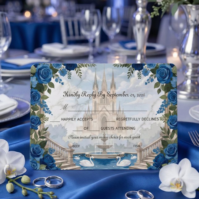 Romantiska Svanar Storskalig Trappa Sagostories OSA Kort (Skapare uppladdad)