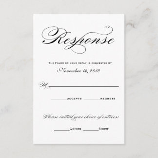 Romantiska svarskort - svartvitt OSA kort