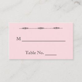 Romantiska tecknadbrudar som gifta sig ställekort placeringskort