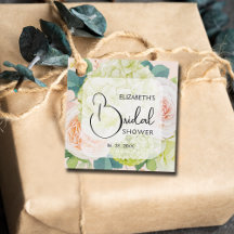 Romantiska trädgårdsblommor Bröllopsdusch Förmånse