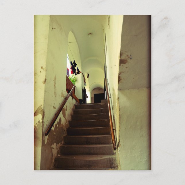 Romantiska trappor i Keszthely, Ungern Vykort (Framsida)