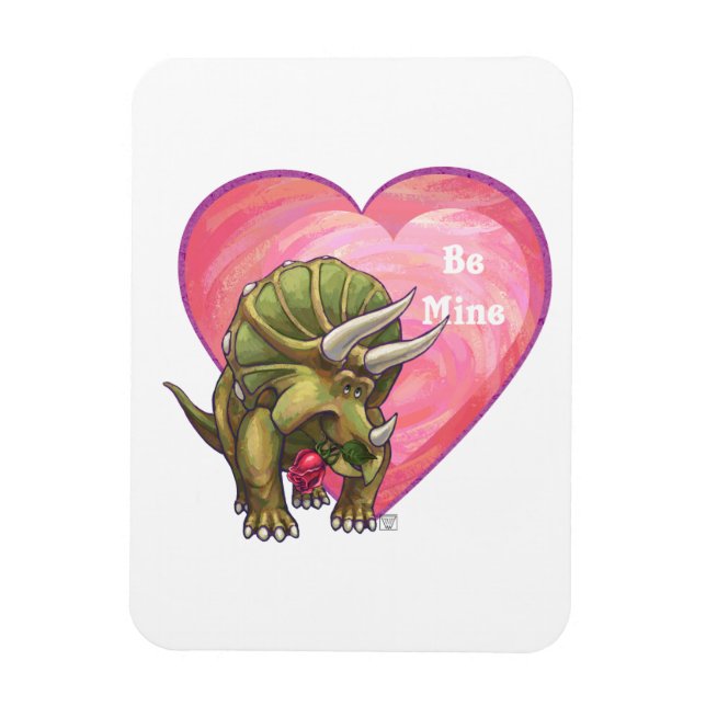 Romantiska triceratops be my magnet (Vertikal)
