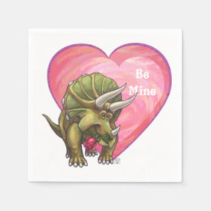 Romantiska triceratops be my pappersservett