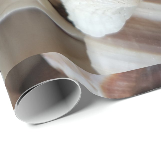 Romantiska tropiska exotiska Snäckor Beach Kärlek Presentpapper (Rullad Hörn)