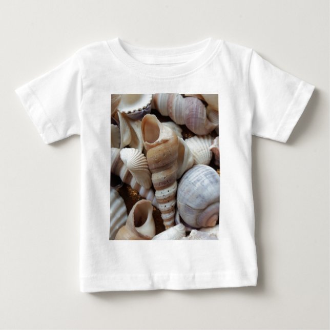 Romantiska tropiska exotiska Snäckor Beach Kärlek T-shirt (Framsida)
