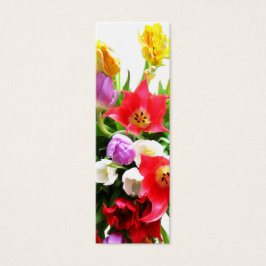 Romantiska tulips litet visitkort