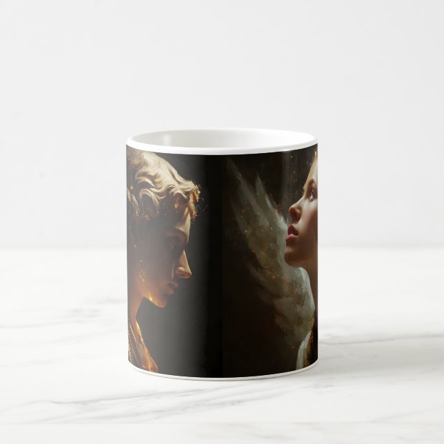 Romantiska Två Änglar Kaffemugg (Center)