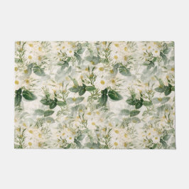 Romantiska utjämnade vita blommor och Grönt Löv