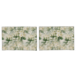 Romantiska utjämnade vita blommor och Grönt Löv