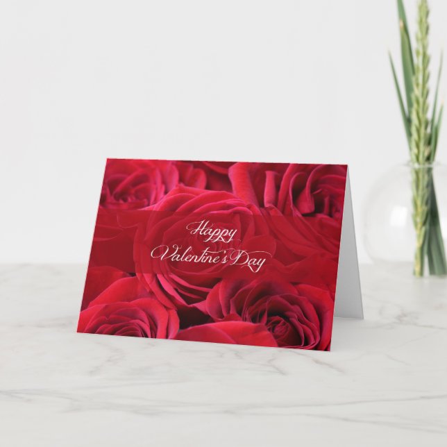 Romantiska valentin dagro helgkort (Framsida)