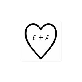 Romantiska Valentineser Anpassningsbar Text Rubber Stämpel