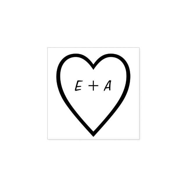 Romantiska Valentineser Anpassningsbar Text Rubber Stämpel (Tryck)