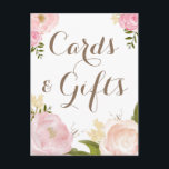 Romantiska vattenfärgsblommor, kort och gåvor Bröl<br><div class="desc">Kort och gåvor med vackra vattenfärgade illustrationer av ponnyer och ro. Detta är en del av en bröllop-svit. Perfekt för vår och trädgårdsbröllop. Matchande objekt är tillgängliga.</div>